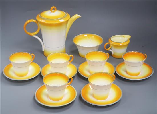 A Shelley fifteen piece coffee set